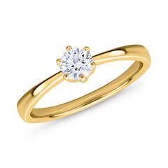 🦚 750er Gold Verlobungsring mit Diamant 0,50 ct.
