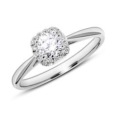 🦚 Verlobungsring aus 950er Platin mit Brillanten