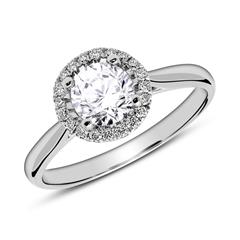 🦚 Verlobungsring aus 950er Platin mit Brillanten