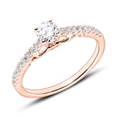🦚 Diamantring aus 750er Roségold