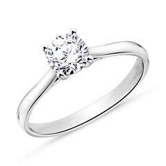 🦚 Diamantring aus 585er Weißgold