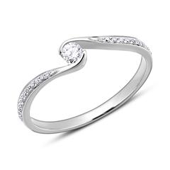 🦚 Verlobungsring aus 950er Platin mit Diamanten