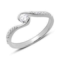 🦚 Verlobungsring aus 950er Platin mit Diamanten