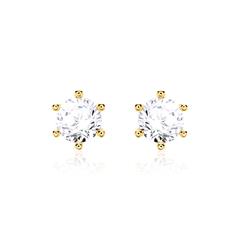 🦚 Damen Ohrstecker aus 585er Gold mit Diamanten