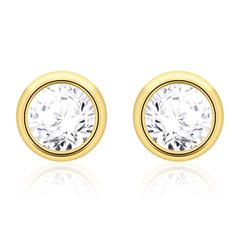 🦚 Damen Ohrstecker aus 585er Gold mit Brillanten