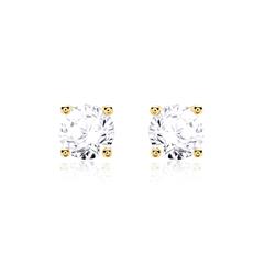 🦚 Ohrstecker für Damen aus 585er Gold mit Brillanten