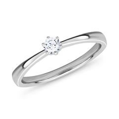 🦚 Ring aus 585er Weißgold mit lab-grown Diamant
