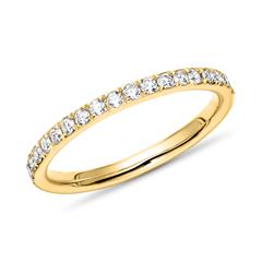 🦚 Memoire Ring aus 750er Gold, Brillanten, ca. 0,59 ct.