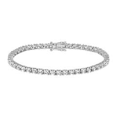 🦚 Rivière-Armband, lab grown Diamanten, Weißgold, Platin