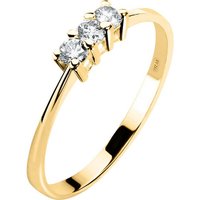 CHRIST Diamantring CHRIST Damenring 750er Gelbgold 3 Diamant gelb|goldfarben