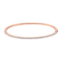 🦚 Roségoldener Armreif für Damen mit lab grown Diamanten