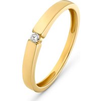 CHRIST Diamantring CHRIST Damen-Damenring 1 Diamant gelb|goldfarben