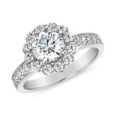 🦚 Diamant Verlobungsring aus Weißgold oder Platin