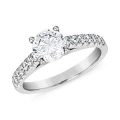 🦚 Lab grown Diamantring aus Weißgold oder Platin