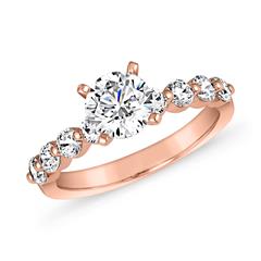 🦚 Lab grown Diamantring aus Roségold für Damen