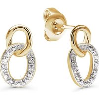CHRIST Paar Ohrstecker CHRIST Damen-Ohrstecker 585er Gelbgold 10 Diamant gelb