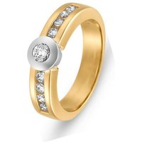 CHRIST Diamantring, mit Diamant gelb|goldfarben