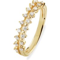 CHRIST Diamantring CHRIST Damen-Damenring 585er Gelbgold 9 Diamant goldfarben|gelb