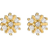 CHRIST Paar Ohrstecker CHRIST Damen-Ohrstecker 14 Diamant gelb