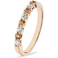 CHRIST Diamantring CHRIST Damen-Damenring 585er Rotgold 4 Diamant rot
