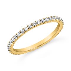 🦚 Goldener Memoire Ring mit lab-grown Brillanten