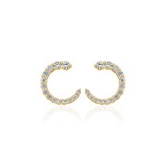 🦚 Ohrstecker für Damen aus Gold mit Lab Grown Diamanten