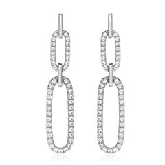 🦚 Lab Grown Diamant Ohrschmuck aus Weißgold oder Platin
