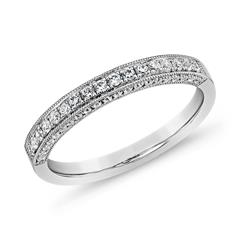 🦚 Weißgold oder Platin Ring mit Diamanten, lab-grown