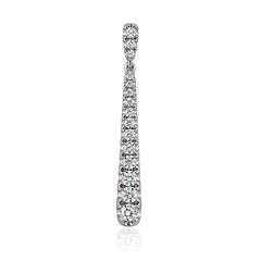 🦚 Damen Anhänger mit Diamanten aus Weißgold oder Platin