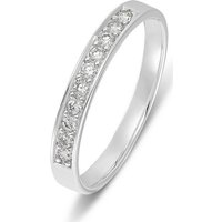 CHRIST Diamantring CHRIST Damen-Damenring 585er Weißgold 10 Diamant goldfarben
