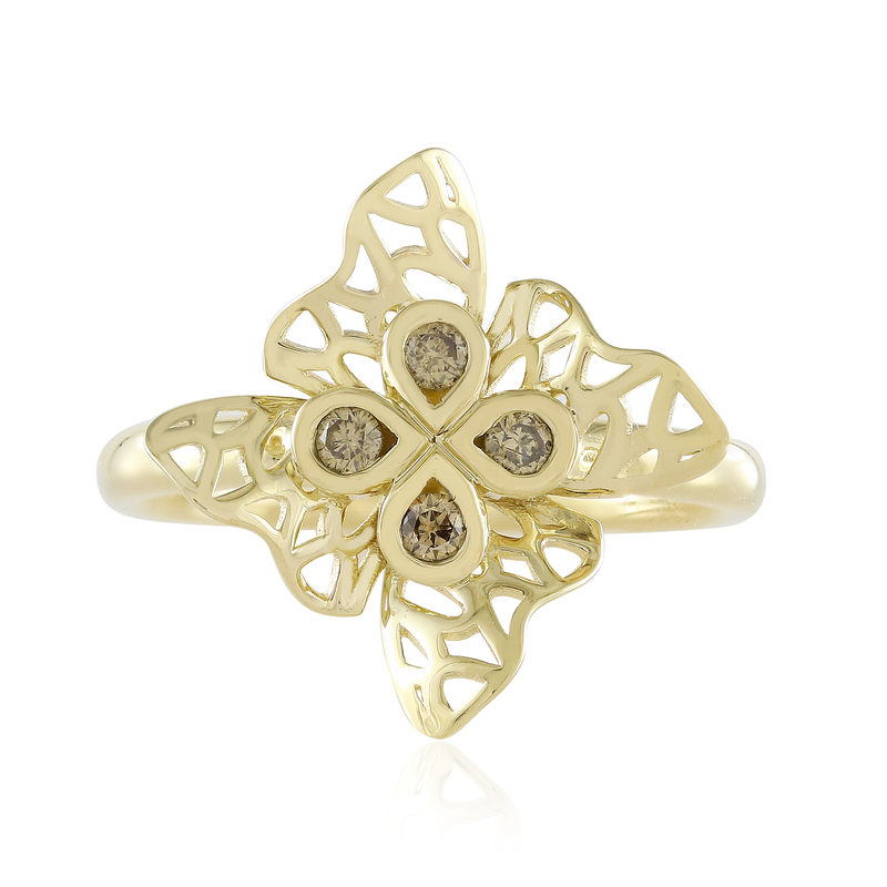 I2 Champagner-Brillant-Goldring (Ornaments by de Melo)
