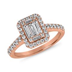 🦚 Lab-grown Diamantring aus Roségold