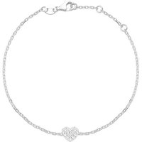 Unique Goldarmband Armband Unique 14K Weißgold Diamanten DB0021 silberfarben