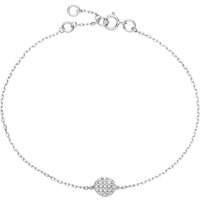 Unique Goldarmband Armband von Unique aus 585er Weißgold mit Diamanten silberfarben