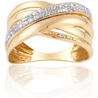 CHRIST Diamantring CHRIST Damen-Damenring 585er Gelbgold 4 Diamant gelb|goldfarben