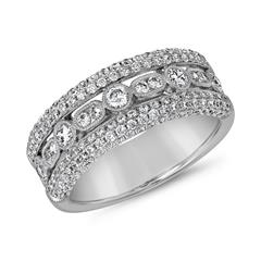 🦚 Ring mit lab grown Brillanten aus Weißgold oder Platin