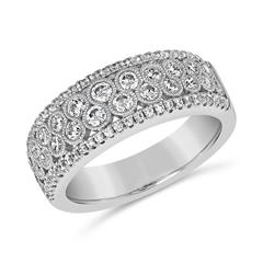 🦚 Weißgold oder Platin Ring mit lab grown Diamanten