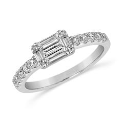 🦚 Lab grown Diamantring aus Platin oder Weißgold