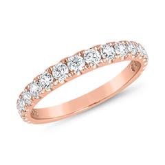 🦚 Damenring aus Roségold mit lab grown Diamanten
