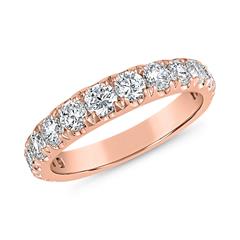 🦚 Gravierbarer Ring aus Roségold mit lab grown Diamanten