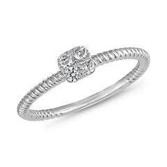 🦚 Ring aus Platin oder Weißgold mit lab grown Diamanten