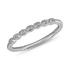 🦚 Ring aus Platin oder Weißgold mit lab grown Brillanten