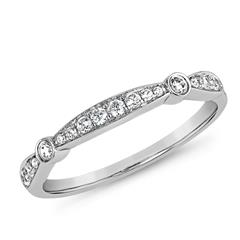 🦚 Platin, Weißgold Gravurring mit lab grown Diamanten