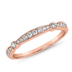 🦚 Gravierbarer Ring mit lab grown Diamanten aus Roségold