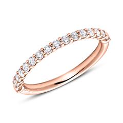 🦚 Eternity Ring 750er Roségold 16 Diamanten