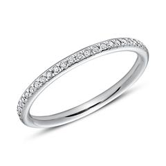 🦚 950er Platin Eternity Ring 25 Diamanten