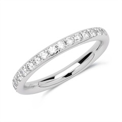 🦚 Eternity Ring 950er Platin 17 Diamanten