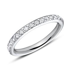 🦚 950er Platin Memoire Ring 17 Brillanten