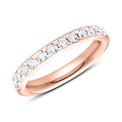 🦚 585er Roségold Eternity Ring 27 Diamanten