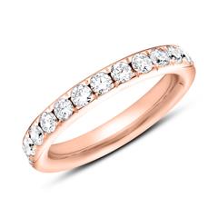 🦚 Eternity Ring 750er Roségold 25 Diamanten
